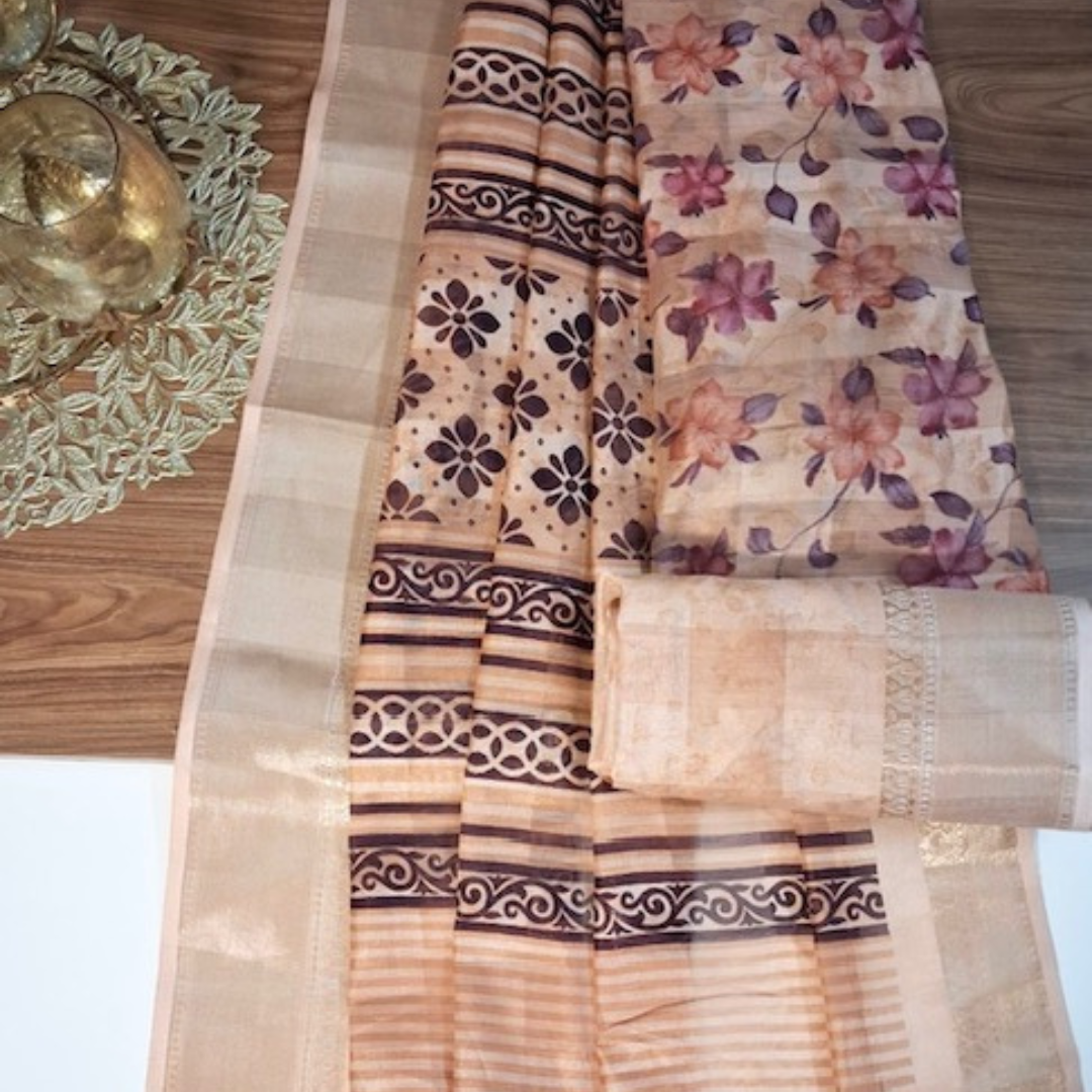 Semi Munga Silk in Digital Print