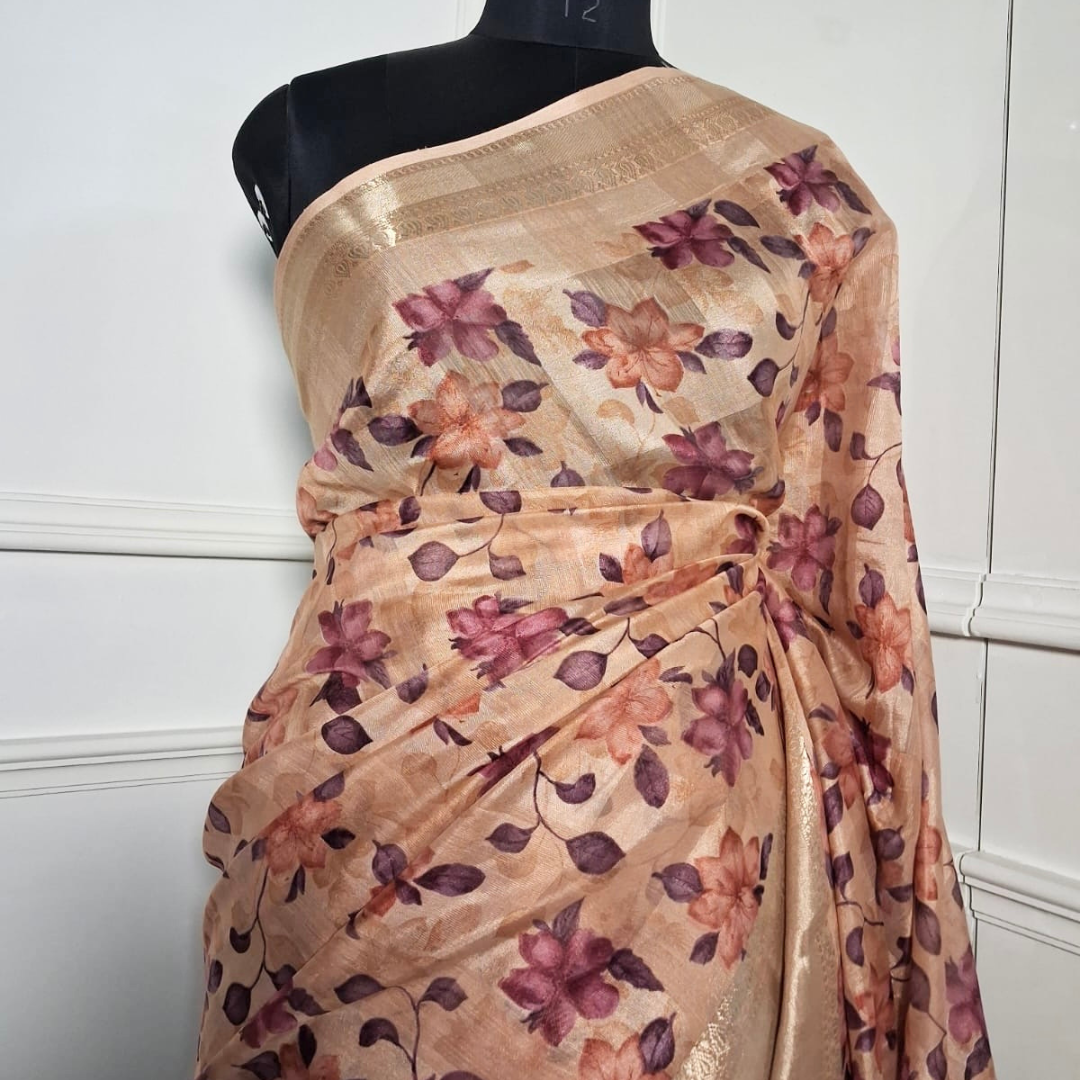 Semi Munga Silk in Digital Print