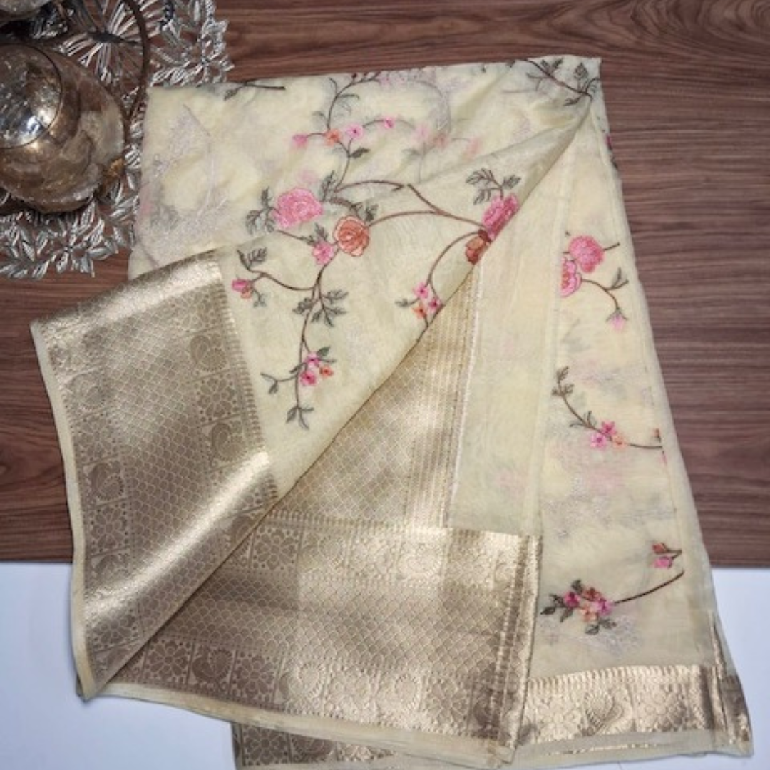 Organza with Resham Work