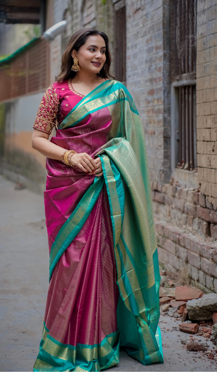Semi Silk Kanchipuram Saree