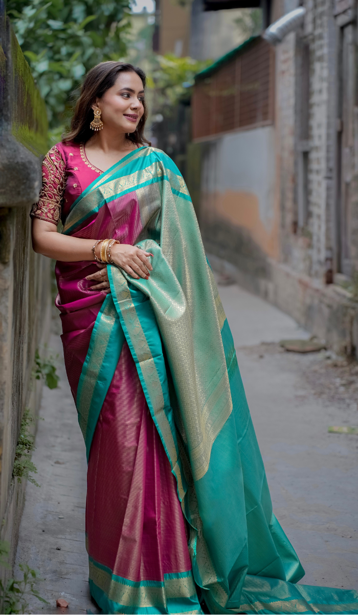Semi Silk Kanchipuram Saree