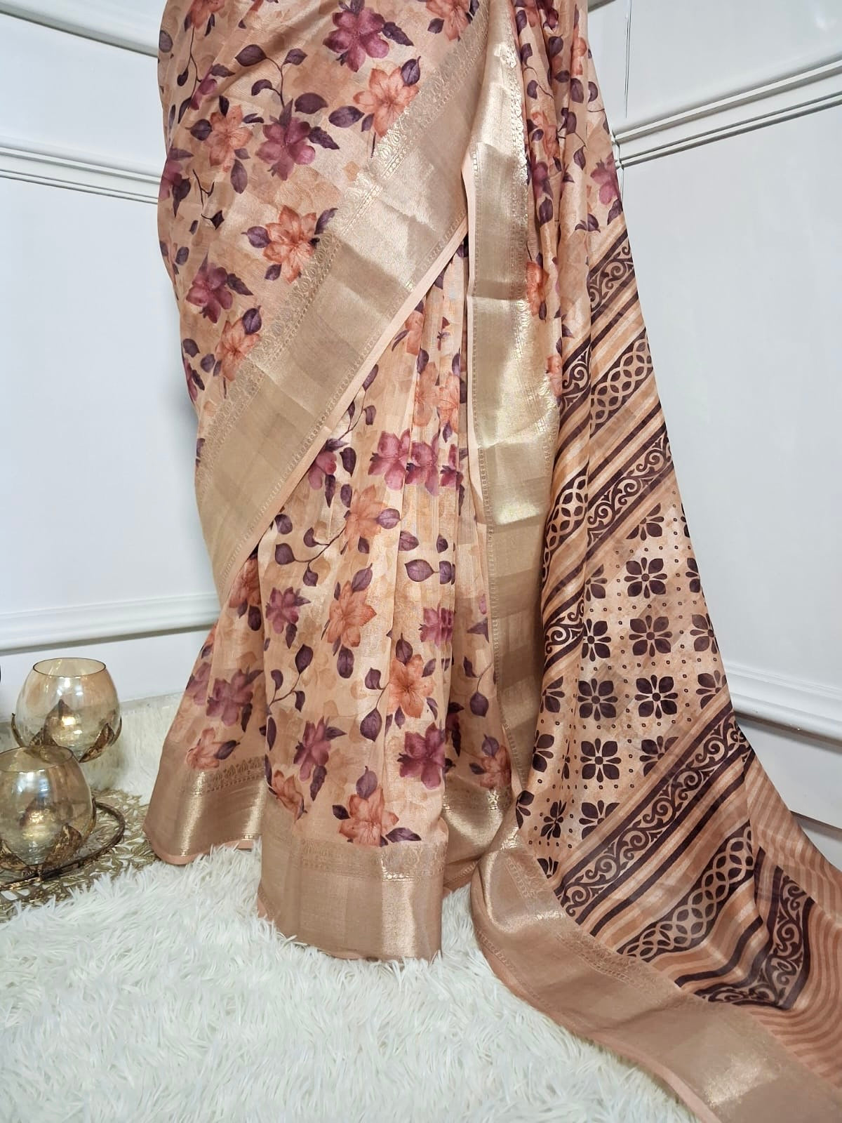 Semi Munga Silk in Digital Print