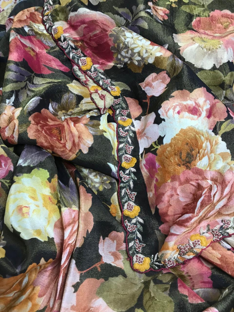 Pure Tissue Saree with Hand Embroidery