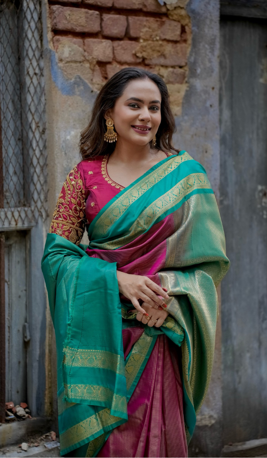 Semi Silk Kanchipuram Saree