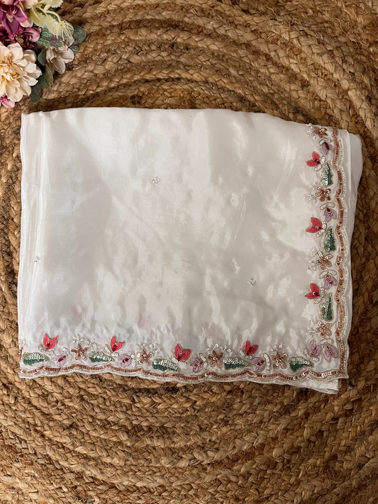 Viscose  Crepe Featherlite with Handwork