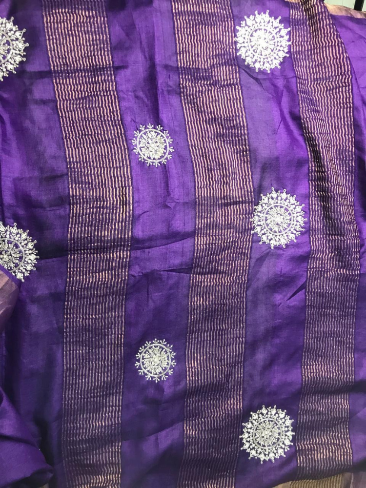 Pure Tussar Saree with Handwork