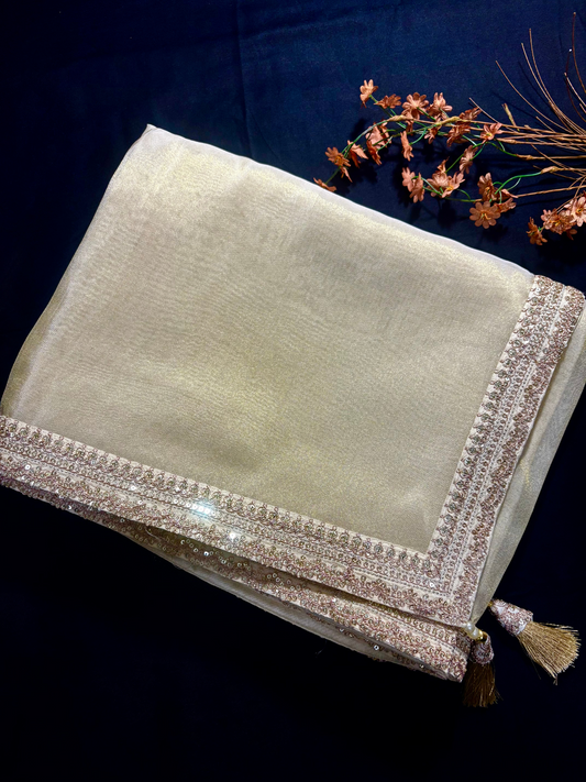 PURE TISSUE DESIGNER SAREE