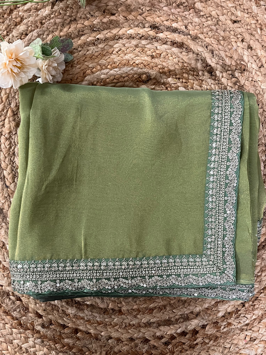 Pure Tissue Designer Saree